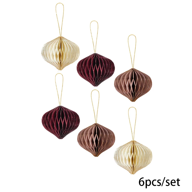 Honeycomb Holiday Ornaments - 6-teiliges Set