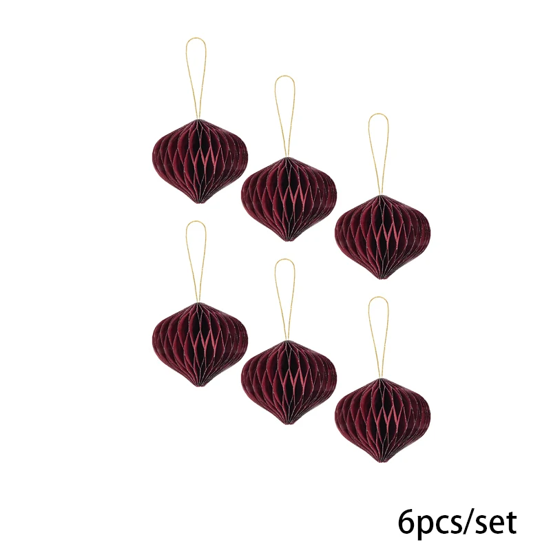 Honeycomb Holiday Ornaments - 6-teiliges Set