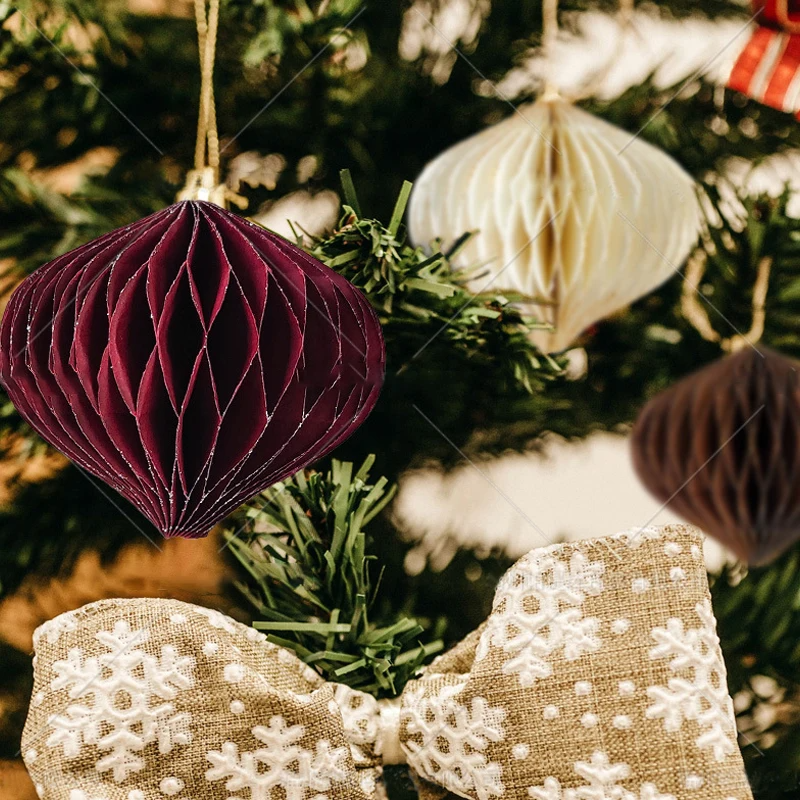 Honeycomb Holiday Ornaments - 6-teiliges Set