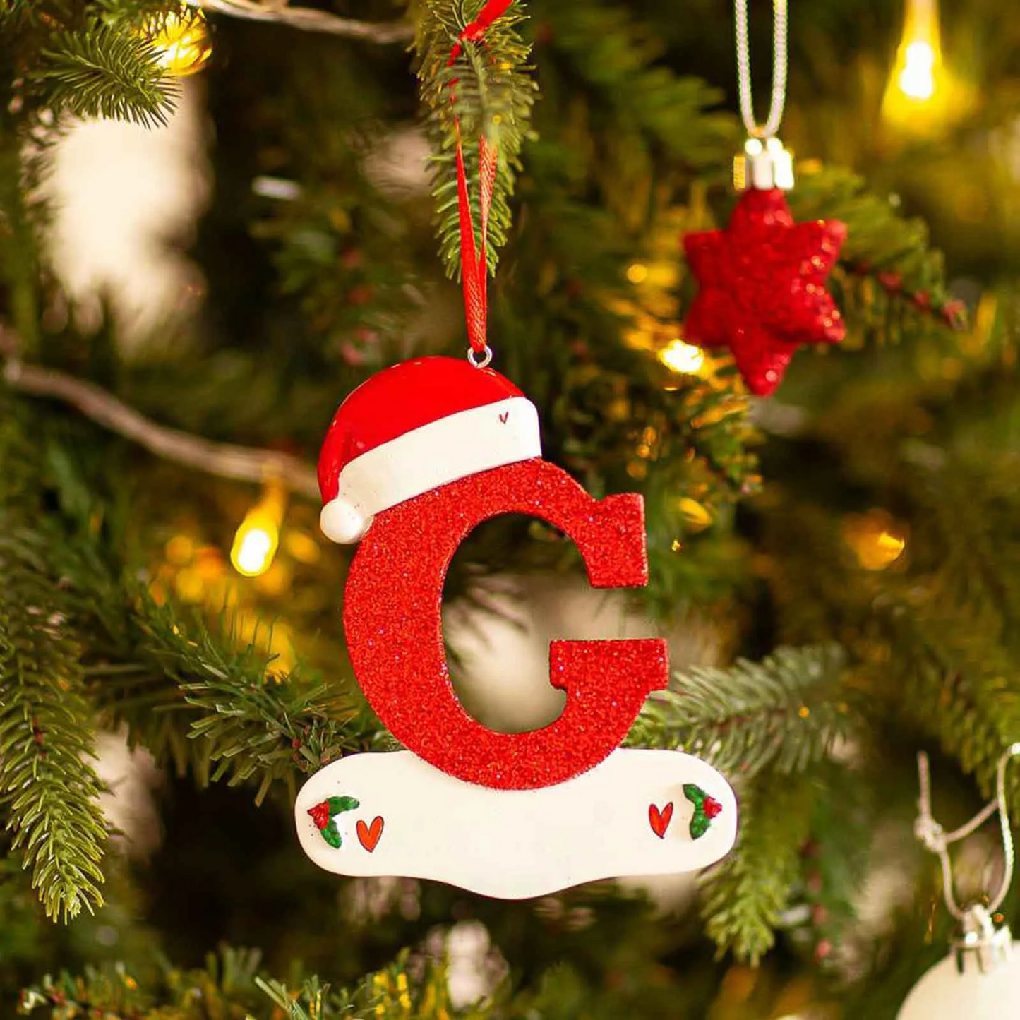 Merry Initials Christbaumschmuck